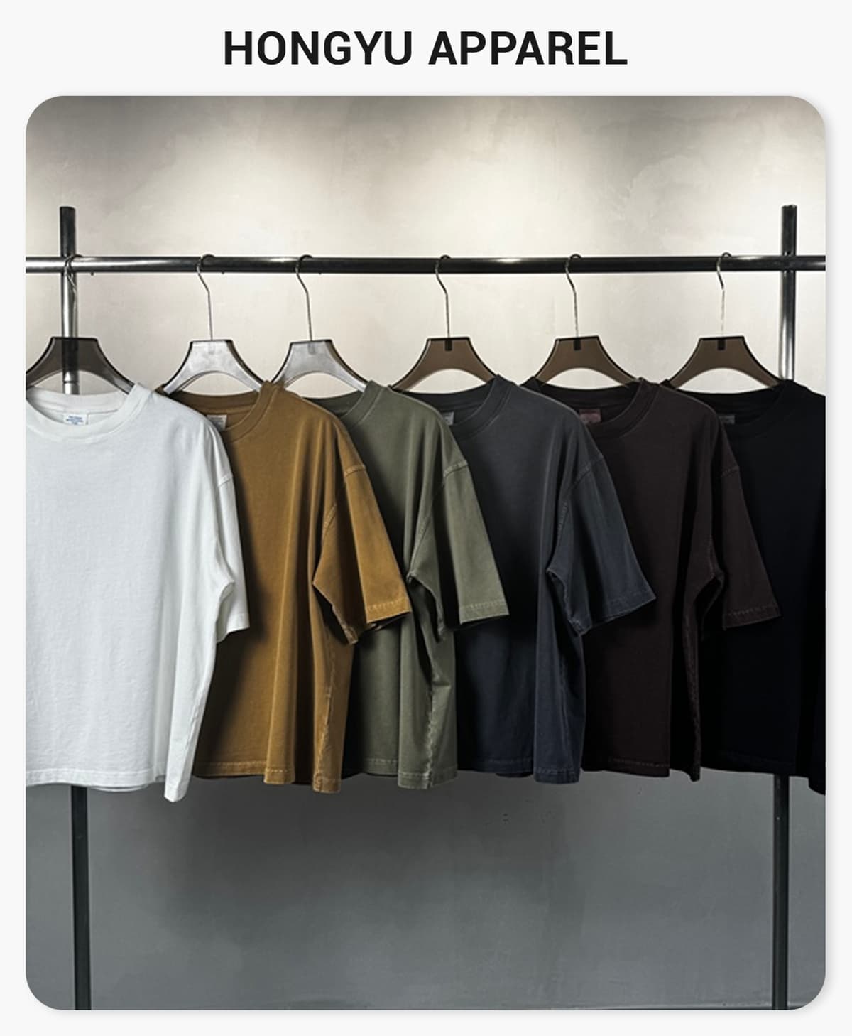 Cotton 260gsm Light Wash Oversized Boxy T-Shirt – detail 1
