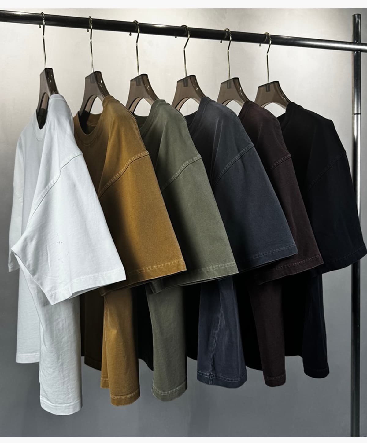 Cotton 260gsm Light Wash Oversized Boxy T-Shirt – detail 13