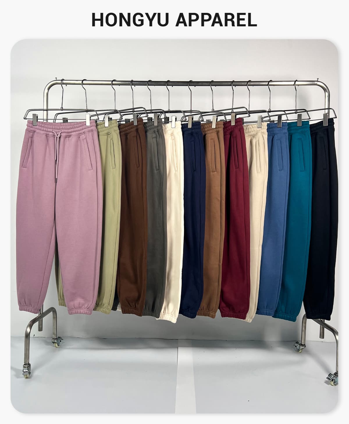 Winter Fleece 350Gsm Jogger String Sweatpants – detail 1