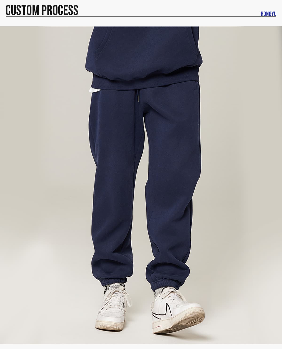 Winter Fleece 350Gsm Jogger String Sweatpants – detail 8