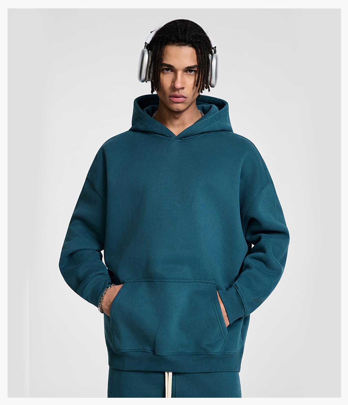 Fleece 350Gsm Oversized Hoodie without String – detail 12