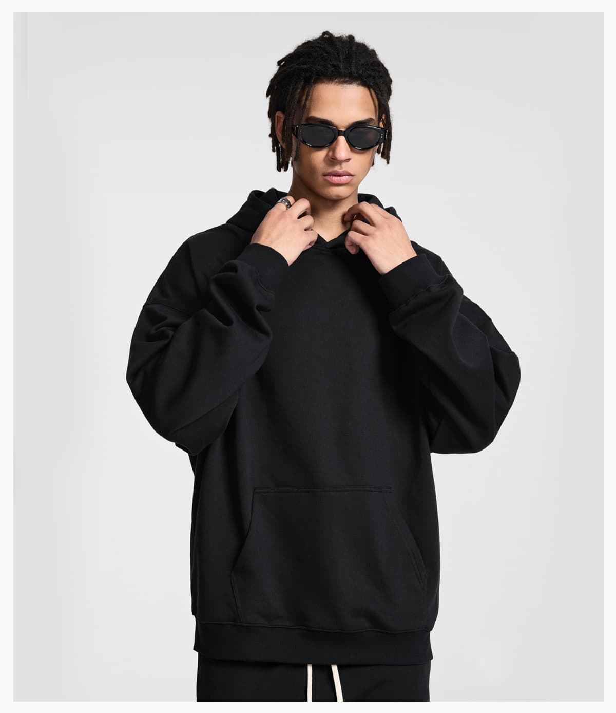 Heavy 400Gsm Terry Oversized Unisex Hoodie – detail 11