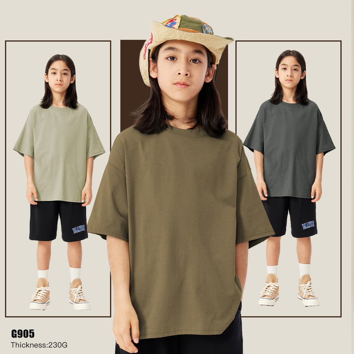 Kids’ 230Gsm UPF 50+ Cooling Quick-Dry T-Shirt thumbnail 2