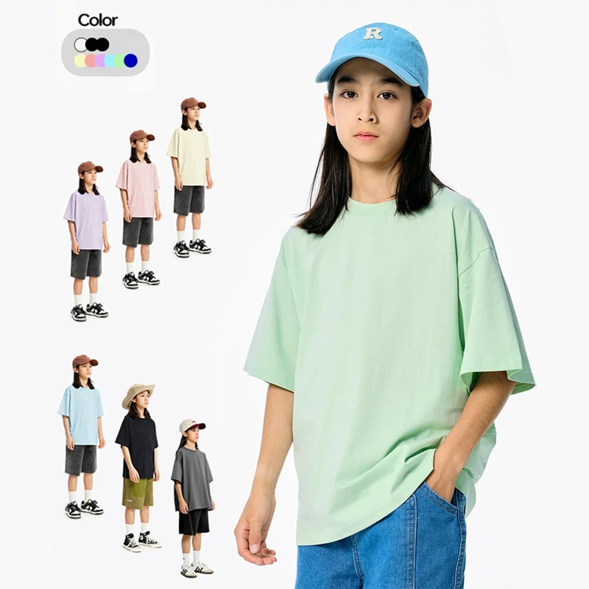 Kids’ Cotton 175GSM Breathable Cooling T-Shirt thumbnail 2