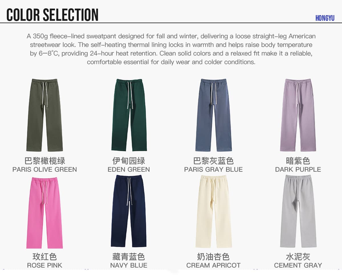 Heavy 350Gsm Fleece Oversized Sweatpant – detail 3
