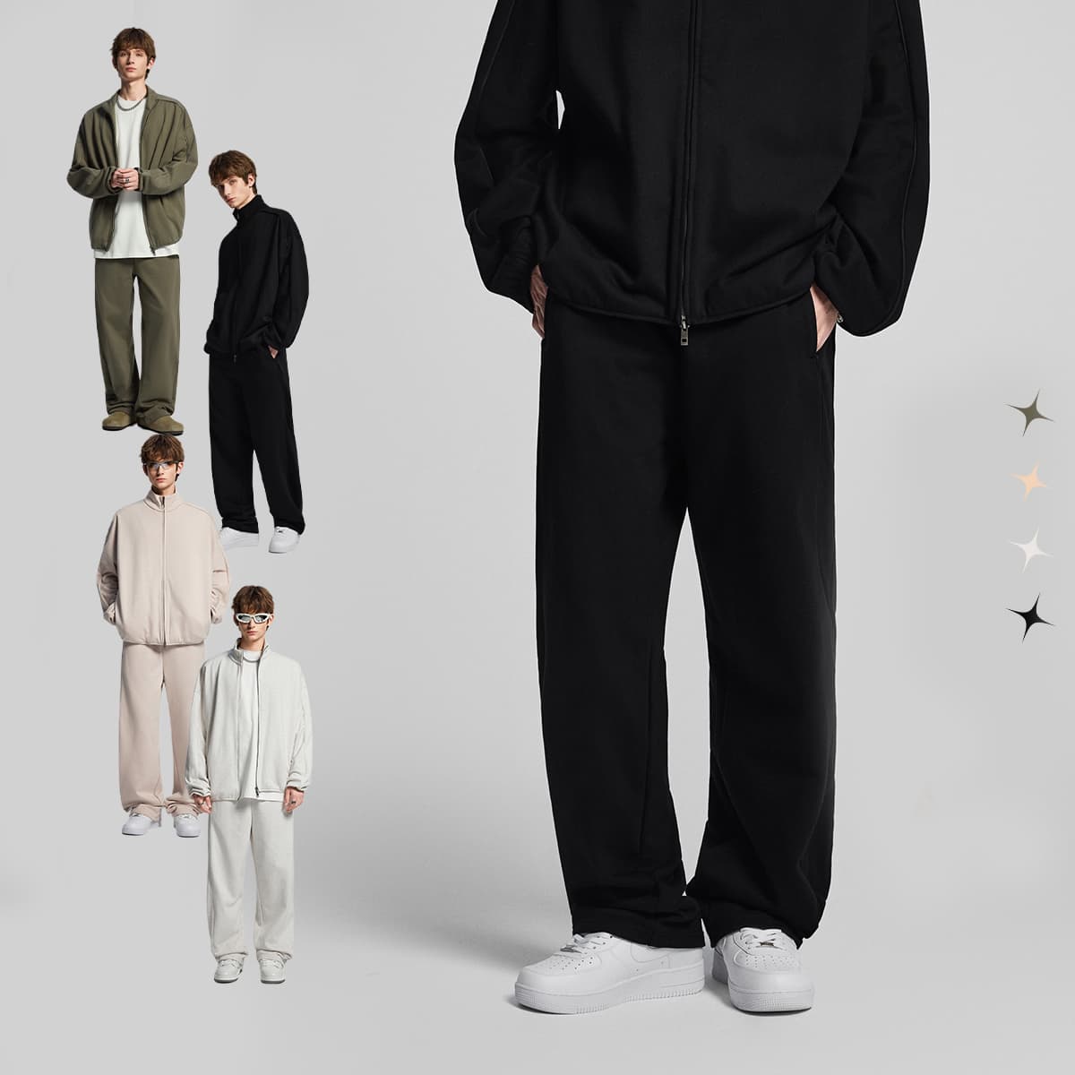 Heavy Terry 445gsm Straight Leg Sweatpants thumbnail 2