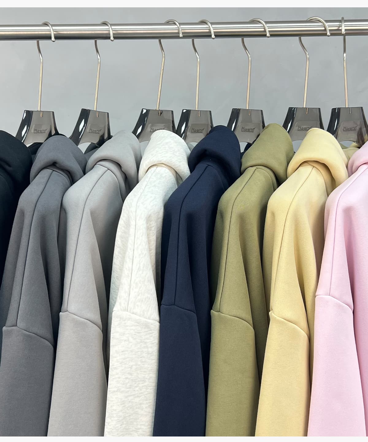 Oversized Polar Fleece 365gsm High-Neck Hoodie – detail 14