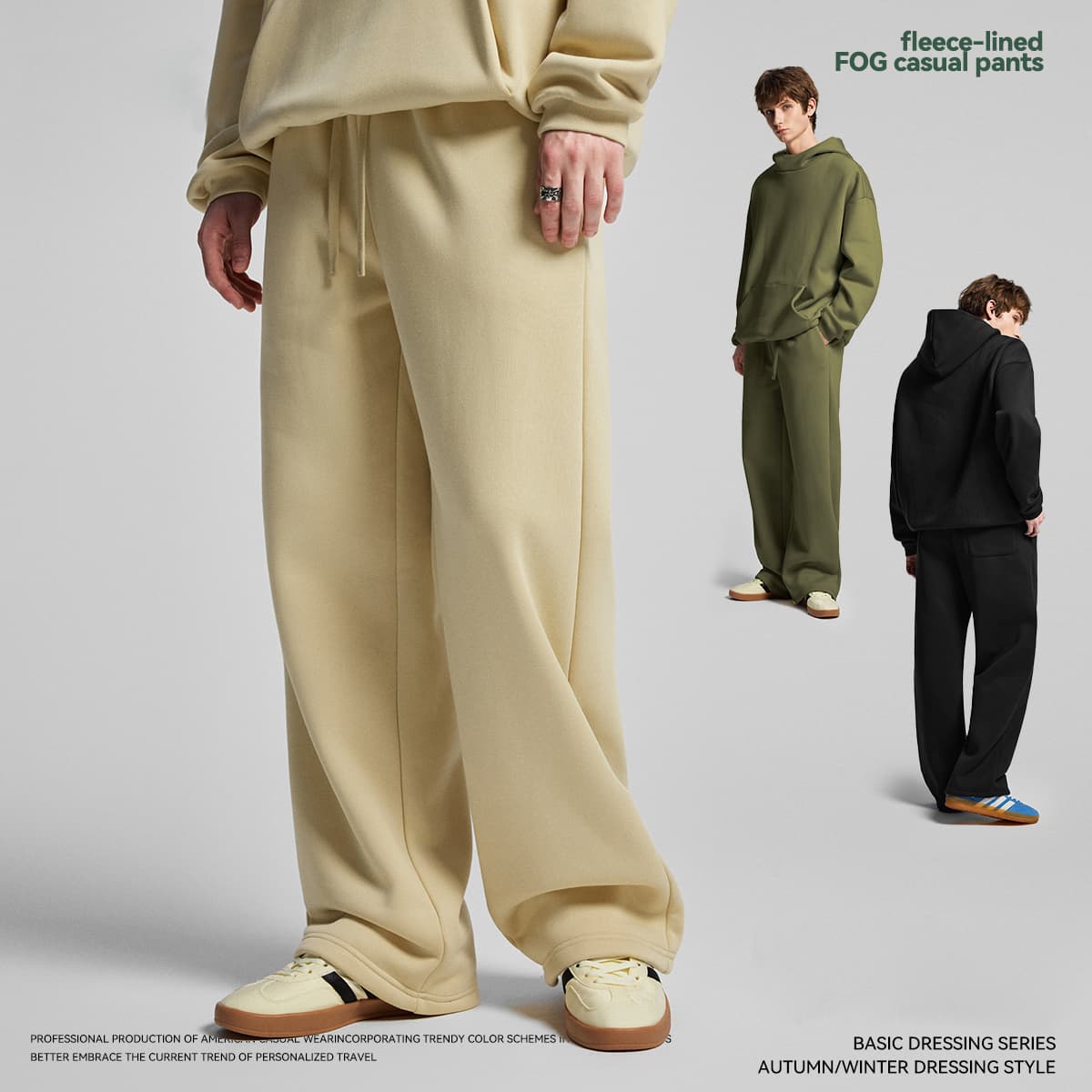 Polar Fleece 365gsm Straight Leg Sweatpants thumbnail 2