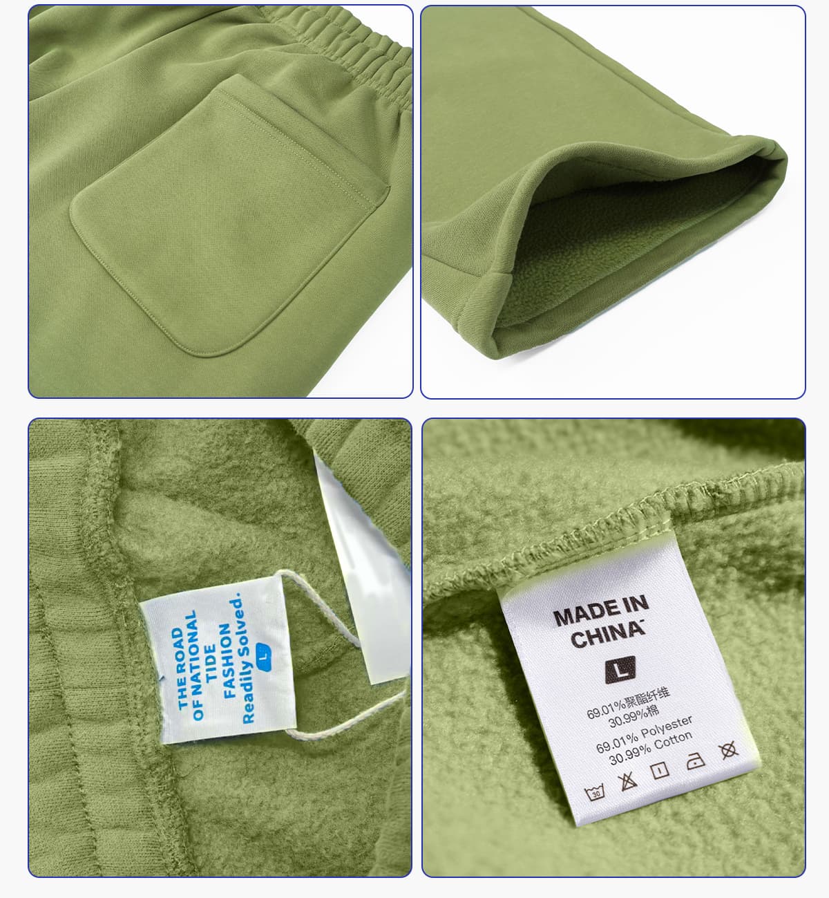 Polar Fleece 365gsm Straight Leg Sweatpants – detail 5