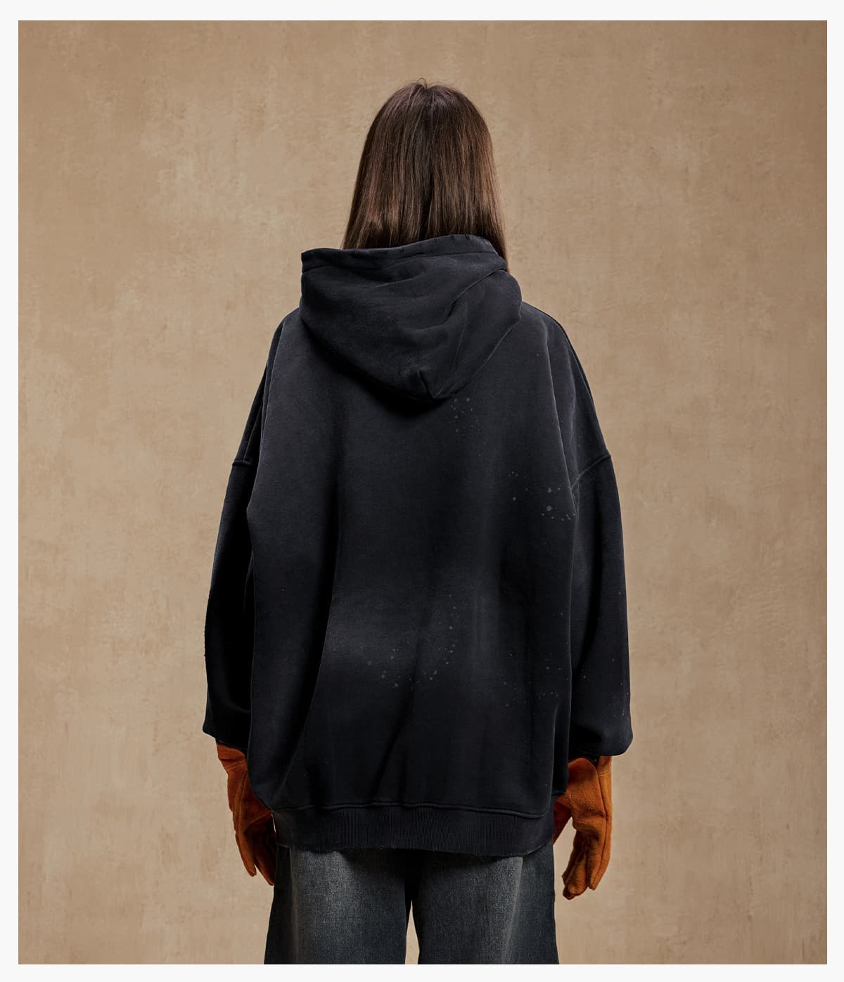 Fleece 360Gsm Spray-Dye Distressed Wash Hoodie – detail 9