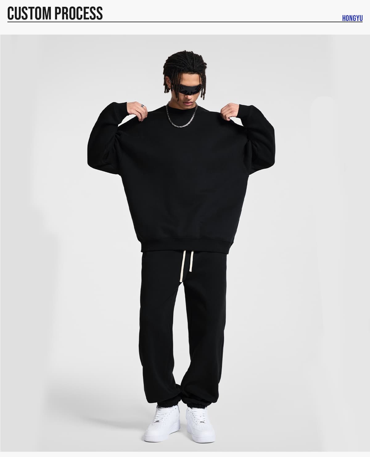 Heavy 350Gsm Fleece Oversized Jogger – detail 9