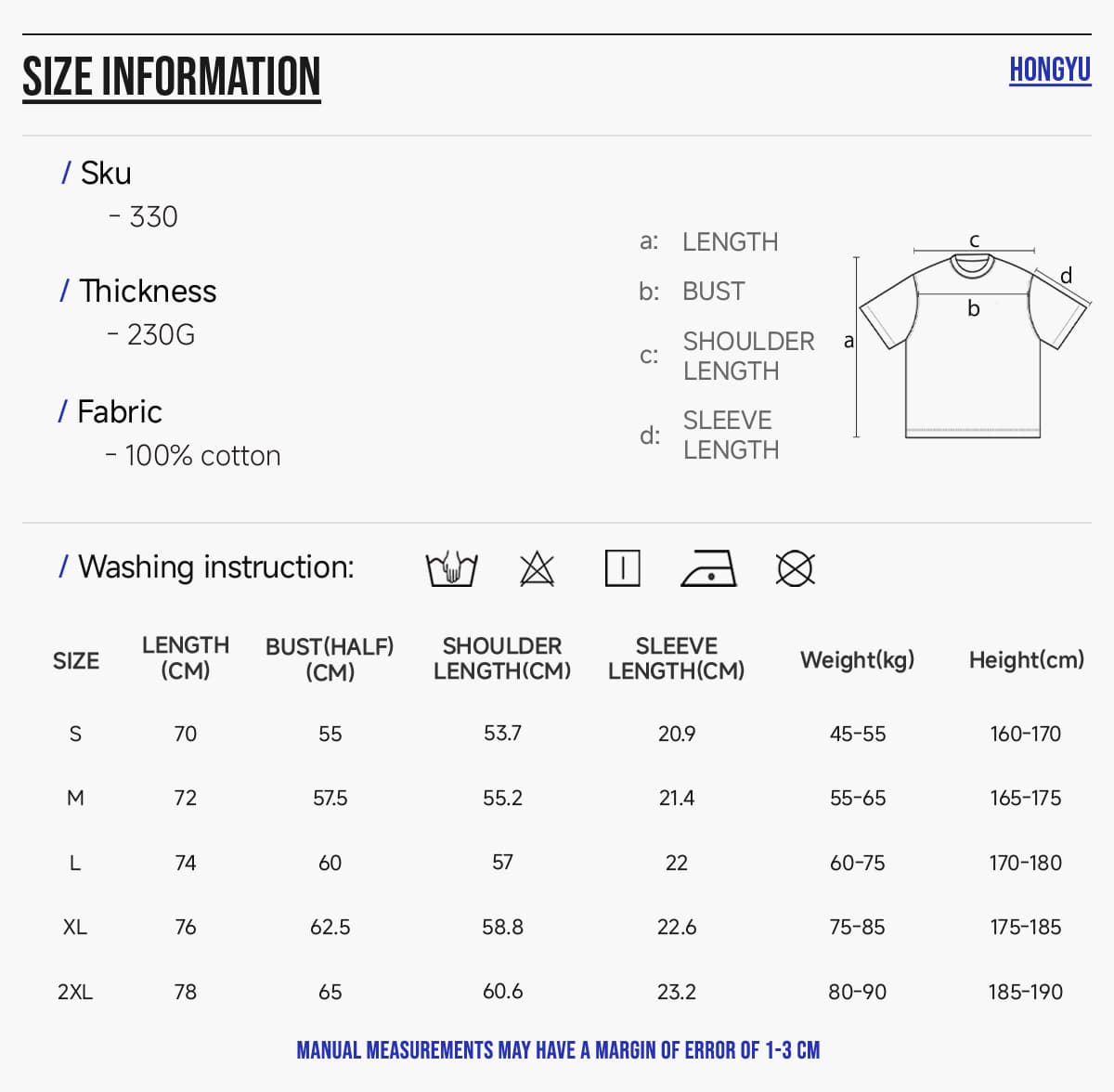 Cotton 230Gsm Cooling Oversized T-Shirt – detail 2