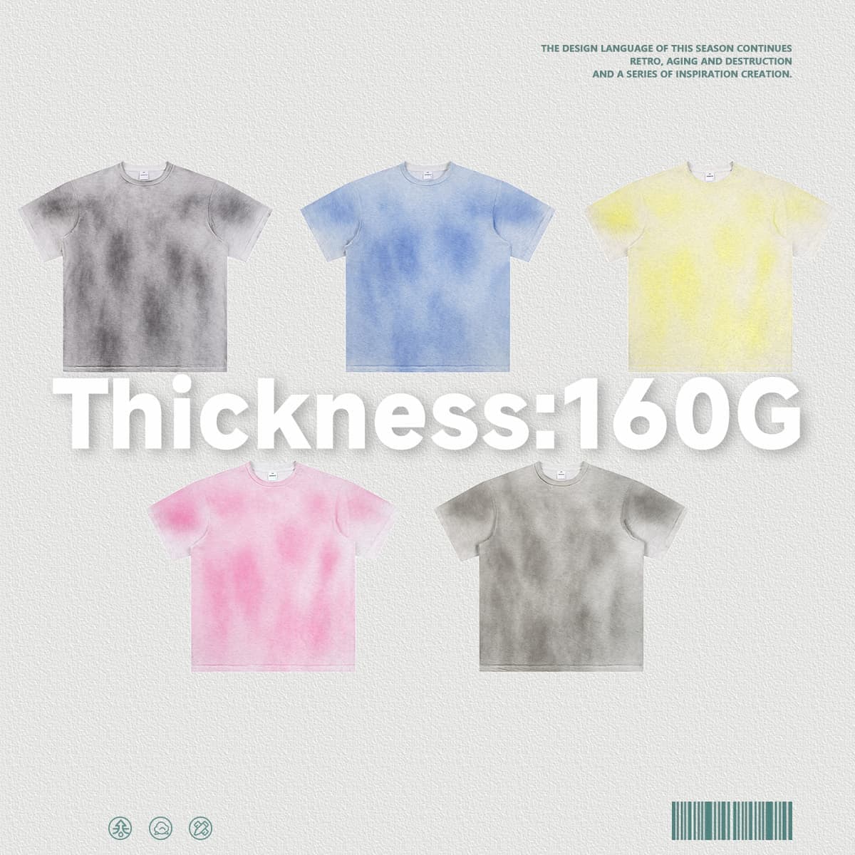 Hand-Dyed Linen Cotton Cooling Oversized T-shirt thumbnail 3