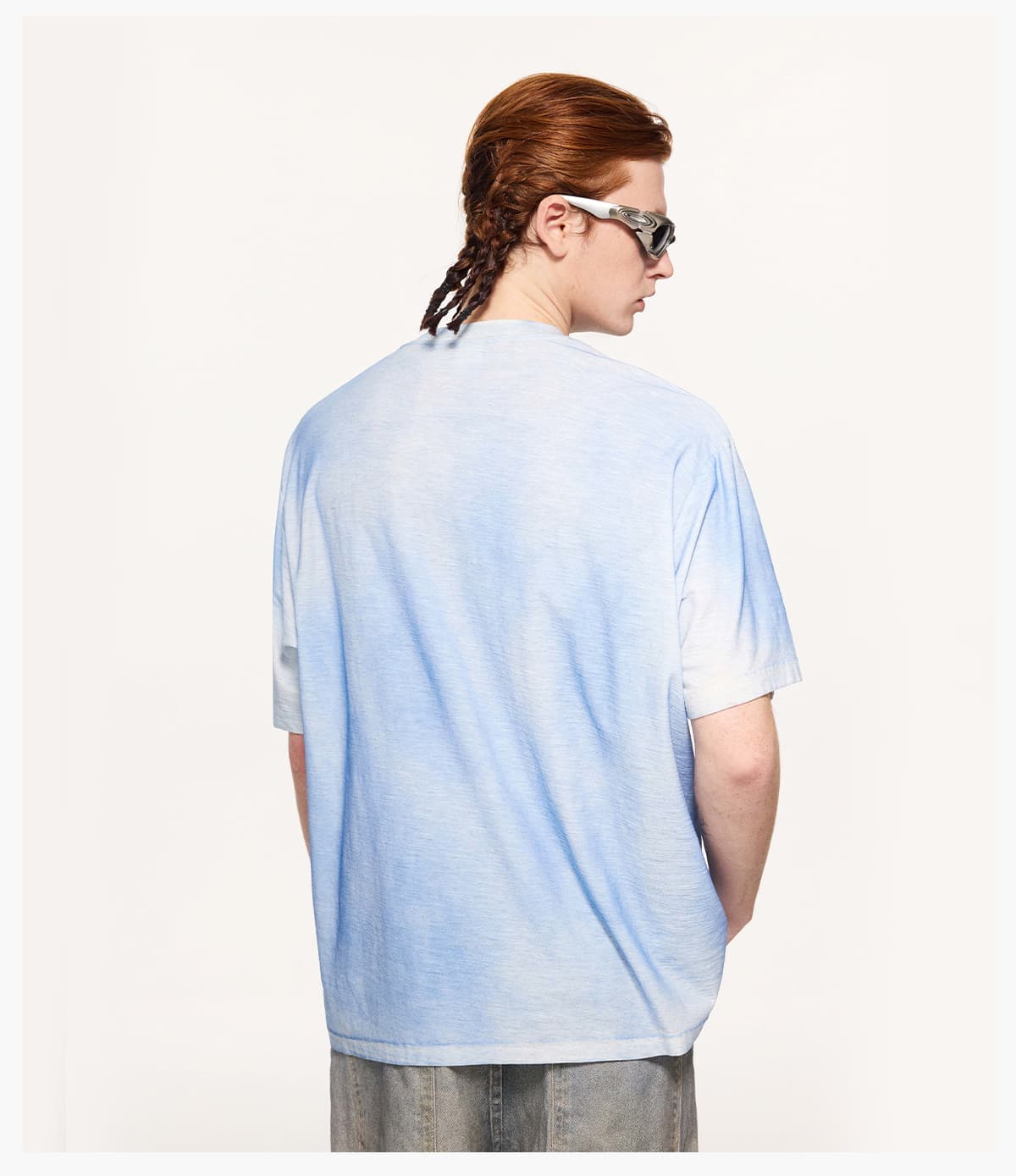 Hand-Dyed Linen Cotton Cooling Oversized T-shirt – detail 11