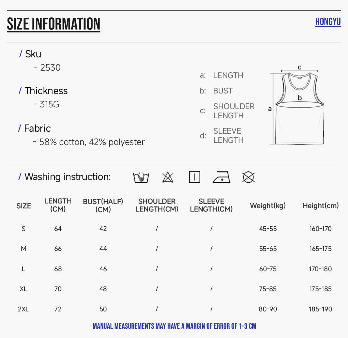 Sporty 315g Fitted Racerback Tank Top For Men – detail 2