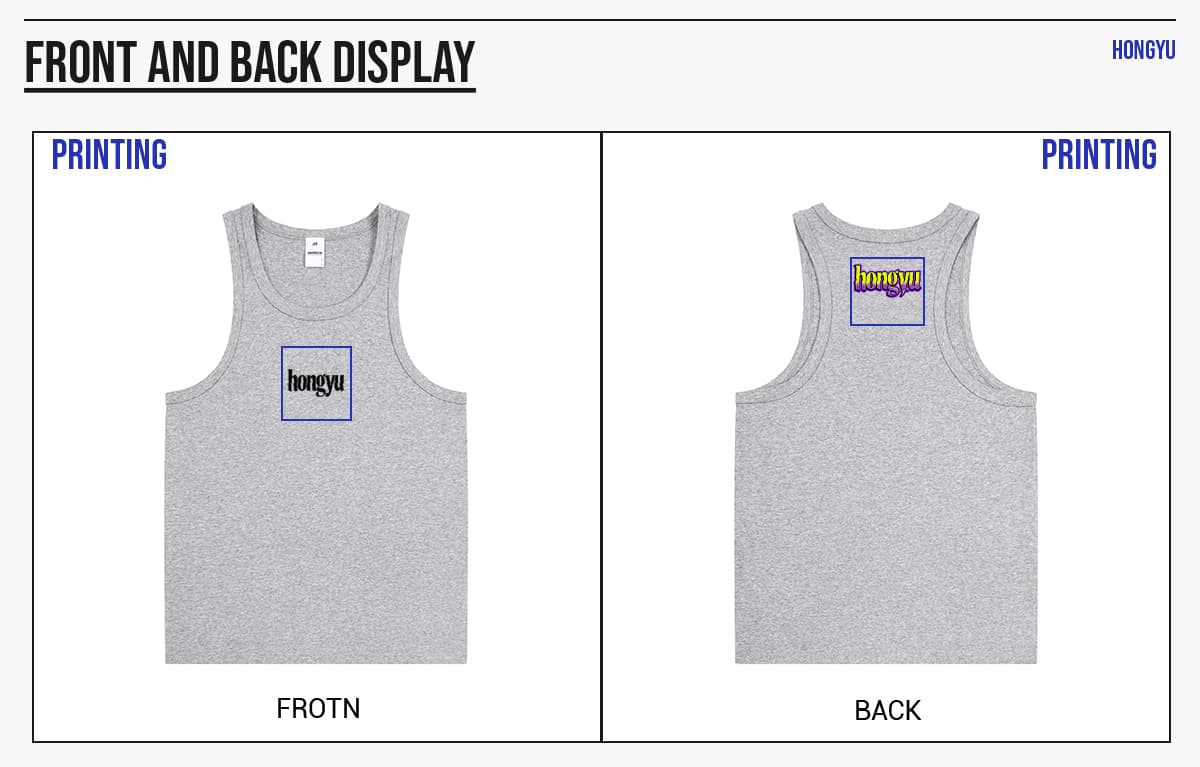 Sporty 315g Fitted Racerback Tank Top For Men – detail 7