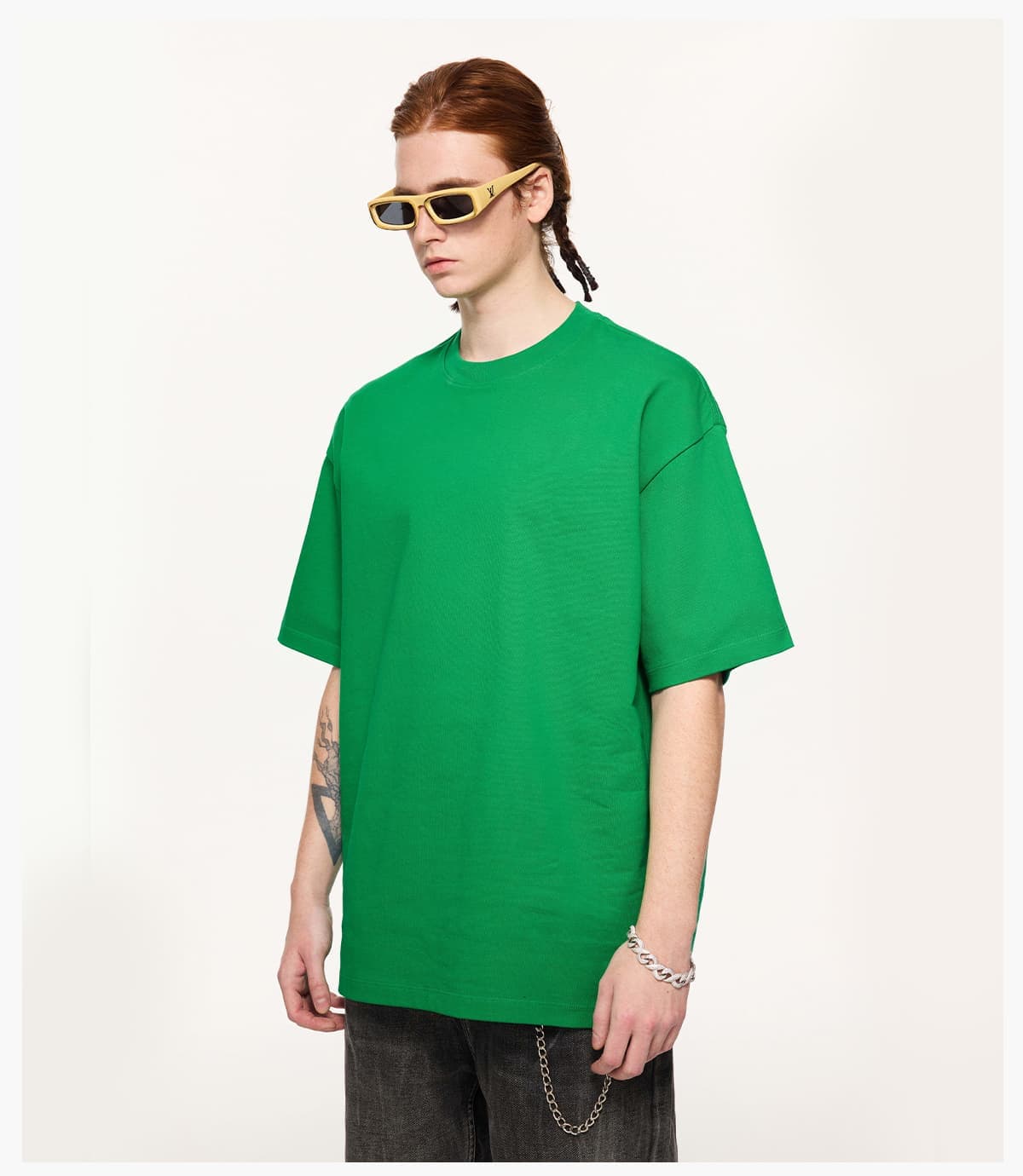 Heavy 425 GSM 16s 100% Cotton Oversized T-Shirt – detail 8
