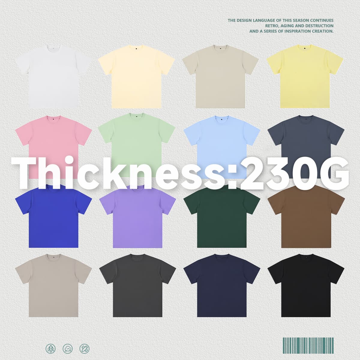 Cotton 230Gsm Cooling Oversized T-Shirt thumbnail 2