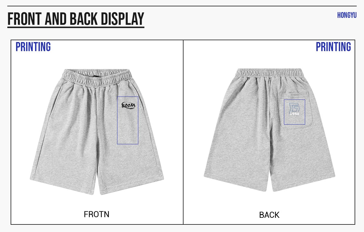 Kids‘ 250 GSM French Terry Sport Shorts – detail 6
