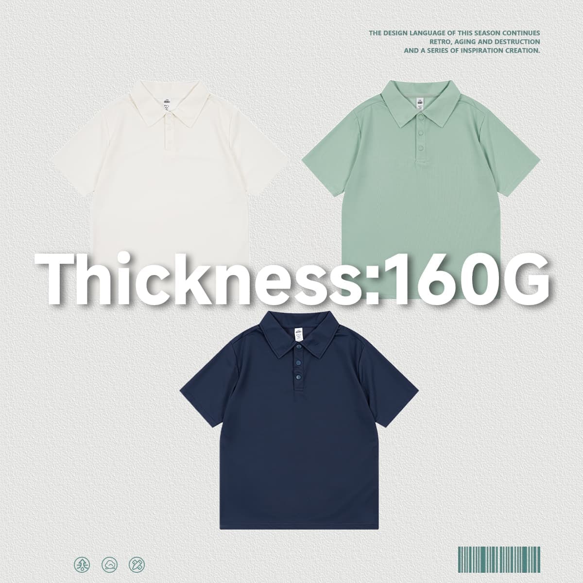 Kids‘ Cooling Quick-Dry 160G Pique Polo Shirt thumbnail 3