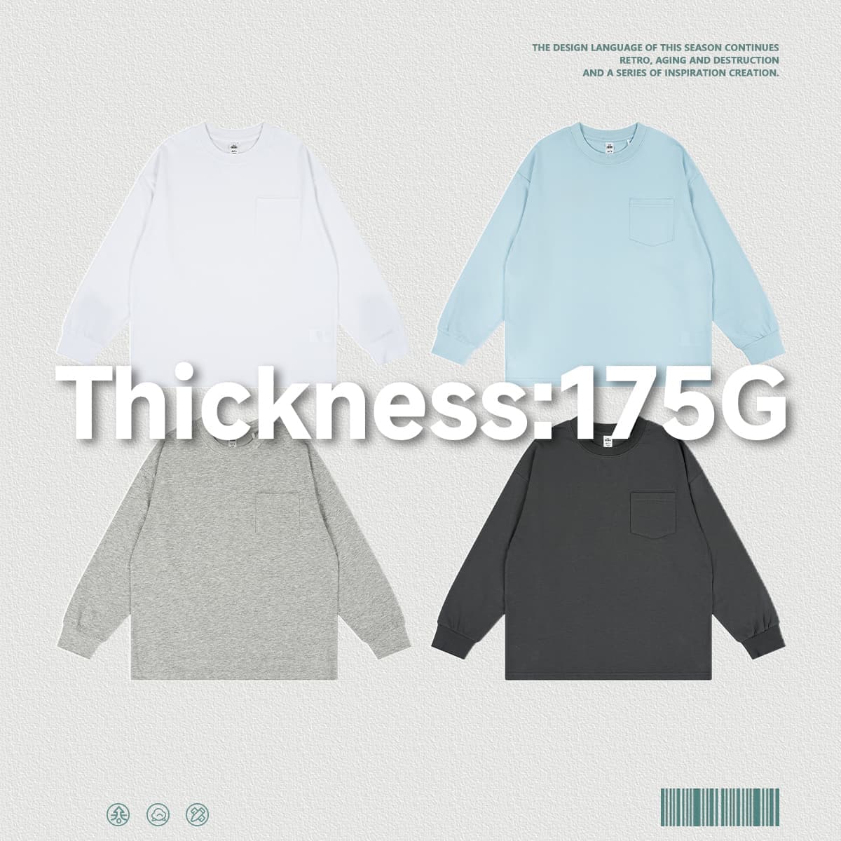 Kids‘ Soft Skin-Friendly Cooling 175G Long Sleeve T-Shirt thumbnail 3