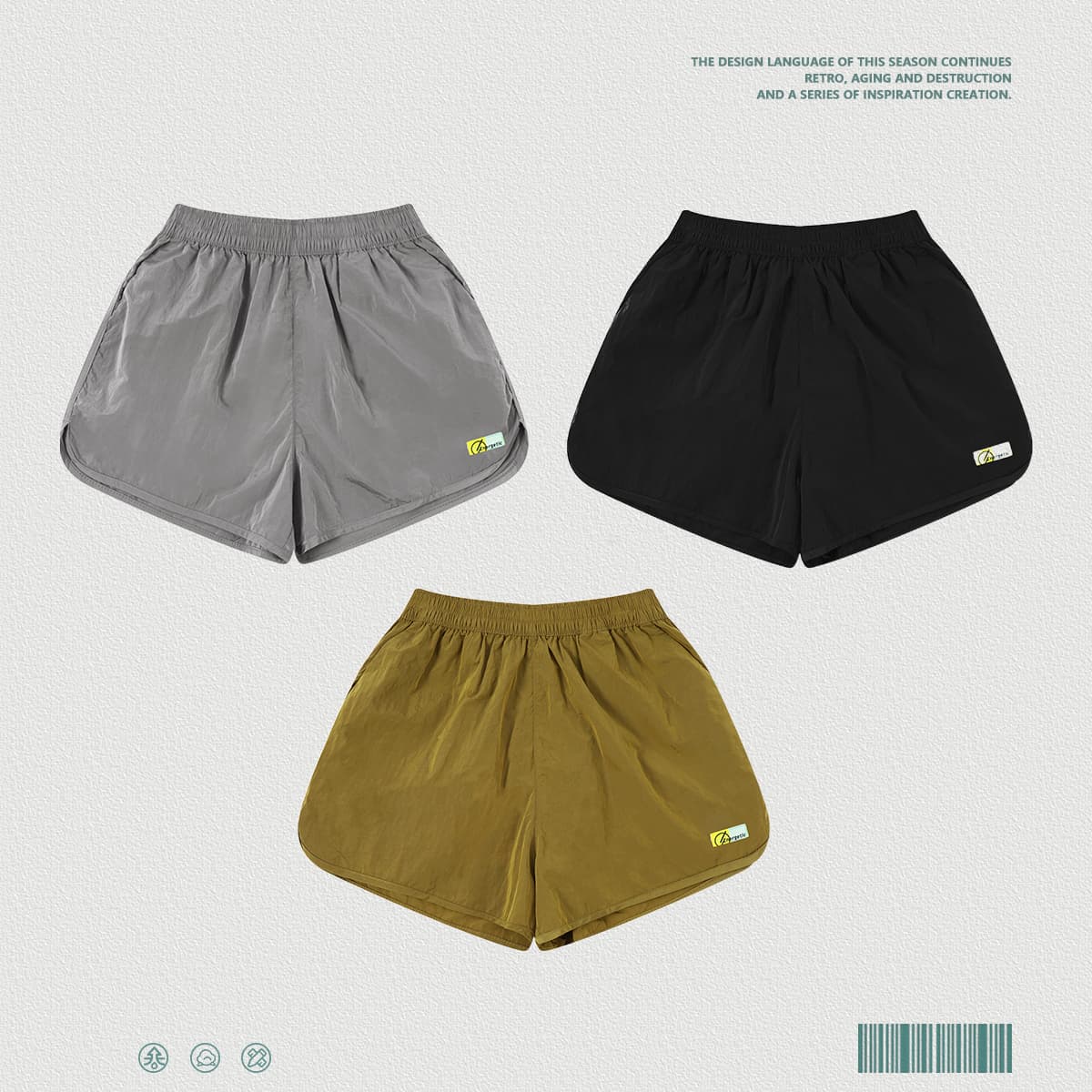 Lightweight Breathable Quick-Dry 100% Nylon Sport Shorts thumbnail 2