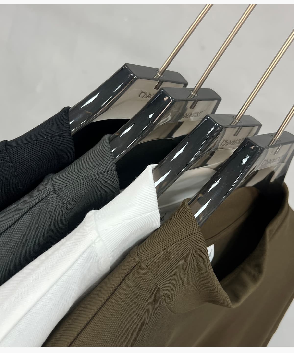 Men‘s Mock Neck Boxy Fit 305g Cotton T-Shirt – detail 11