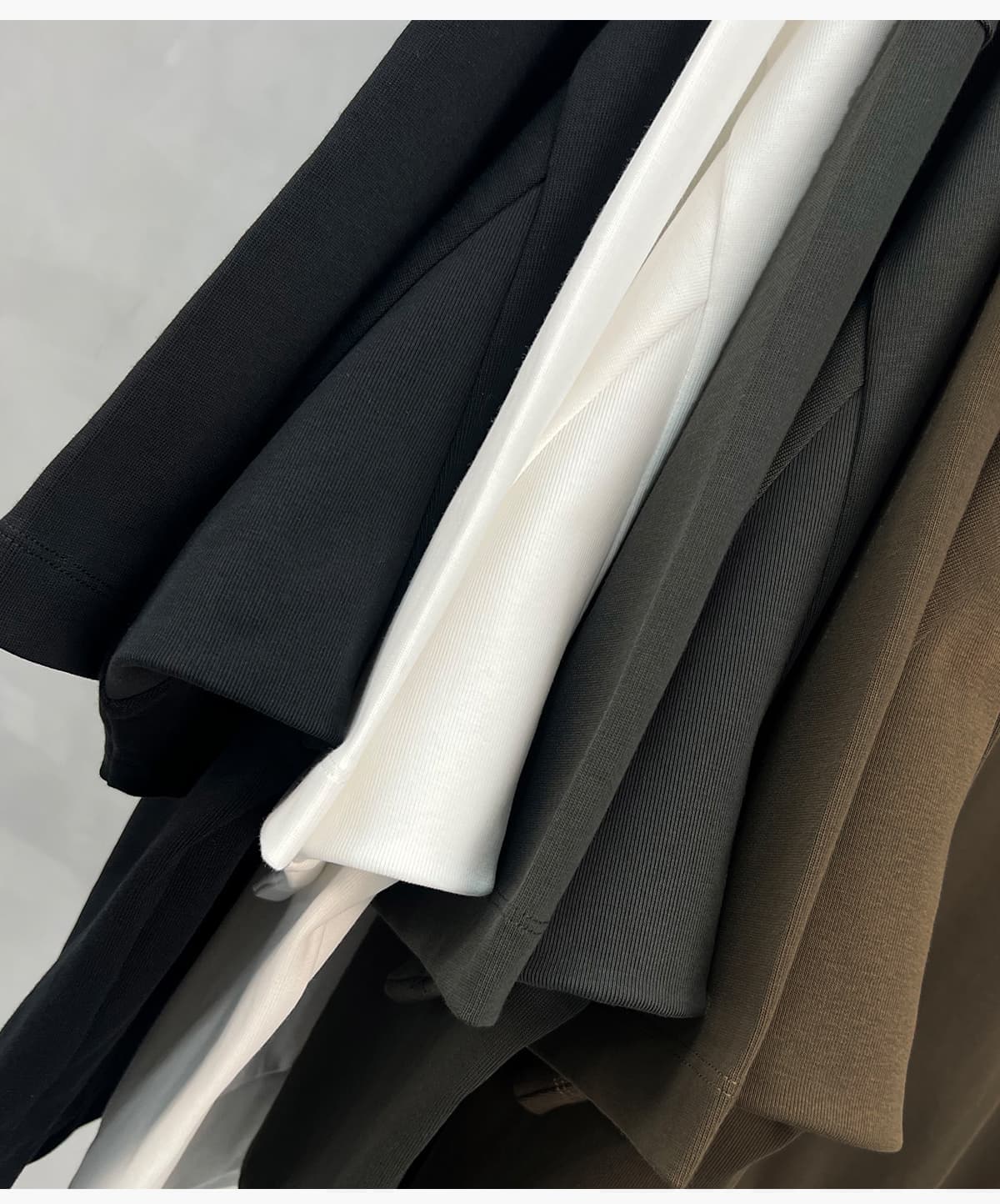 Men‘s Mock Neck Boxy Fit 305g Cotton T-Shirt – detail 12