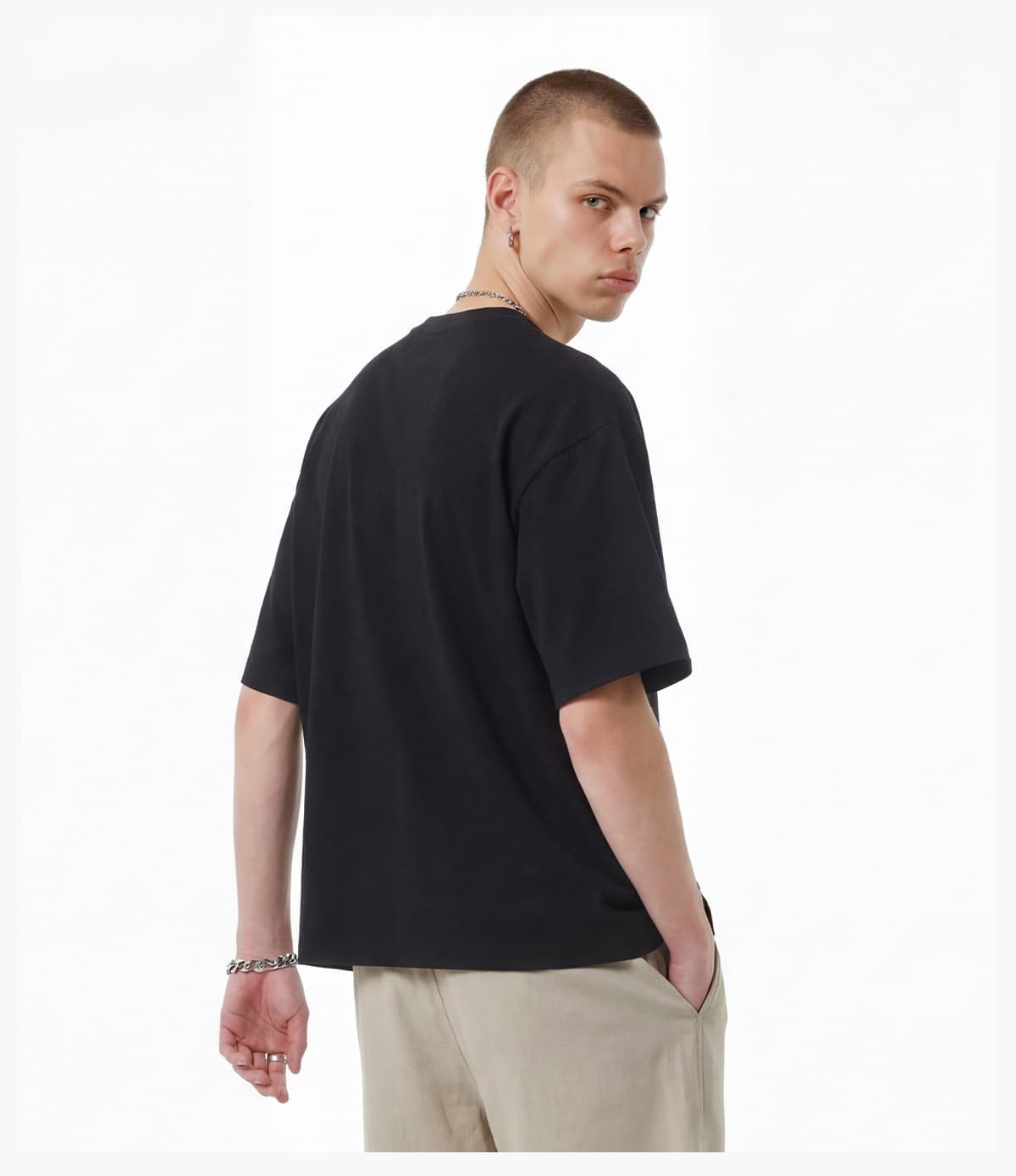 Boxy Cropped 220Gsm Sorona Cooling T-Shirt – detail 12