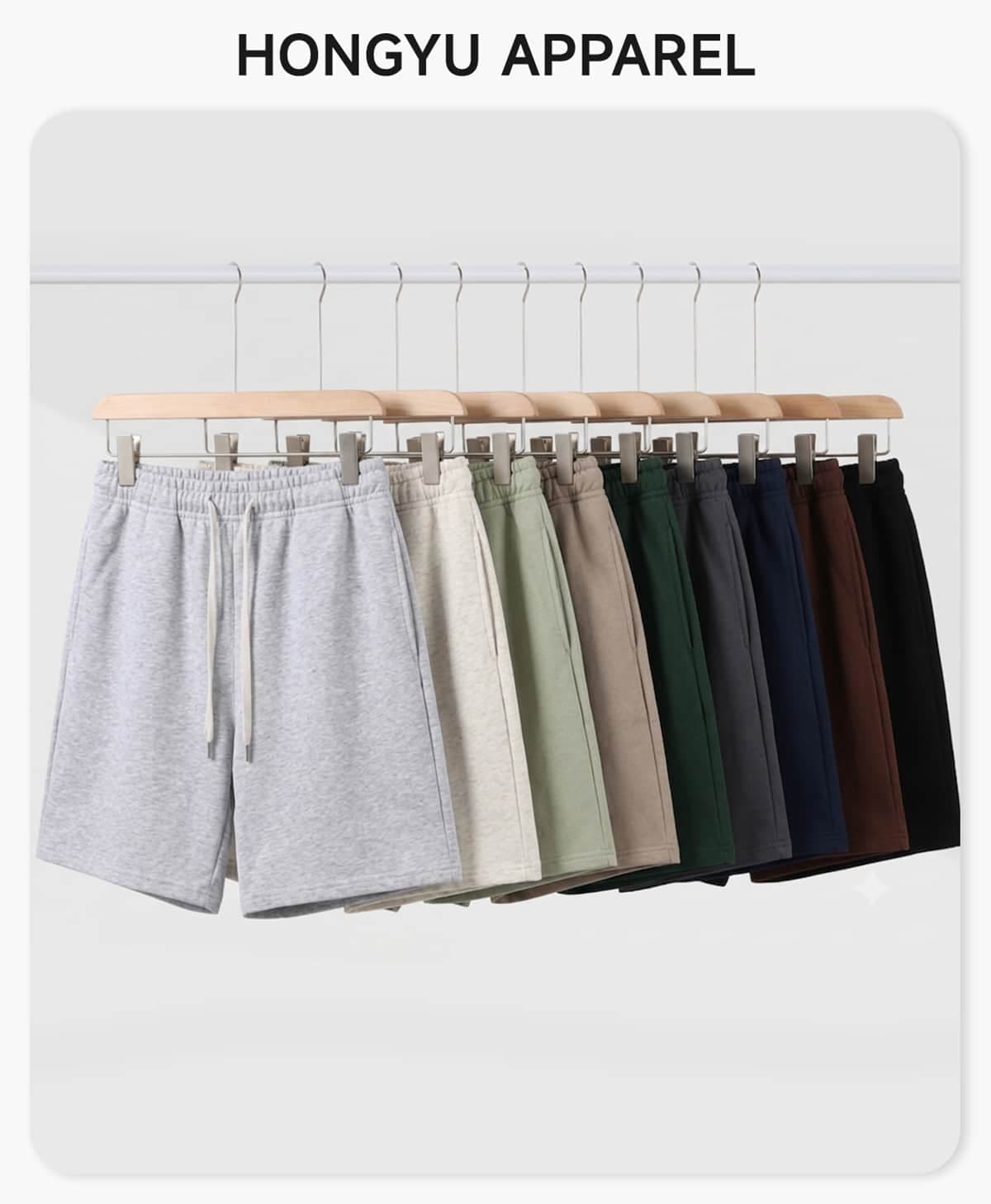 Heavy 450 GSM Terry Breathable Casual Shorts – detail 1