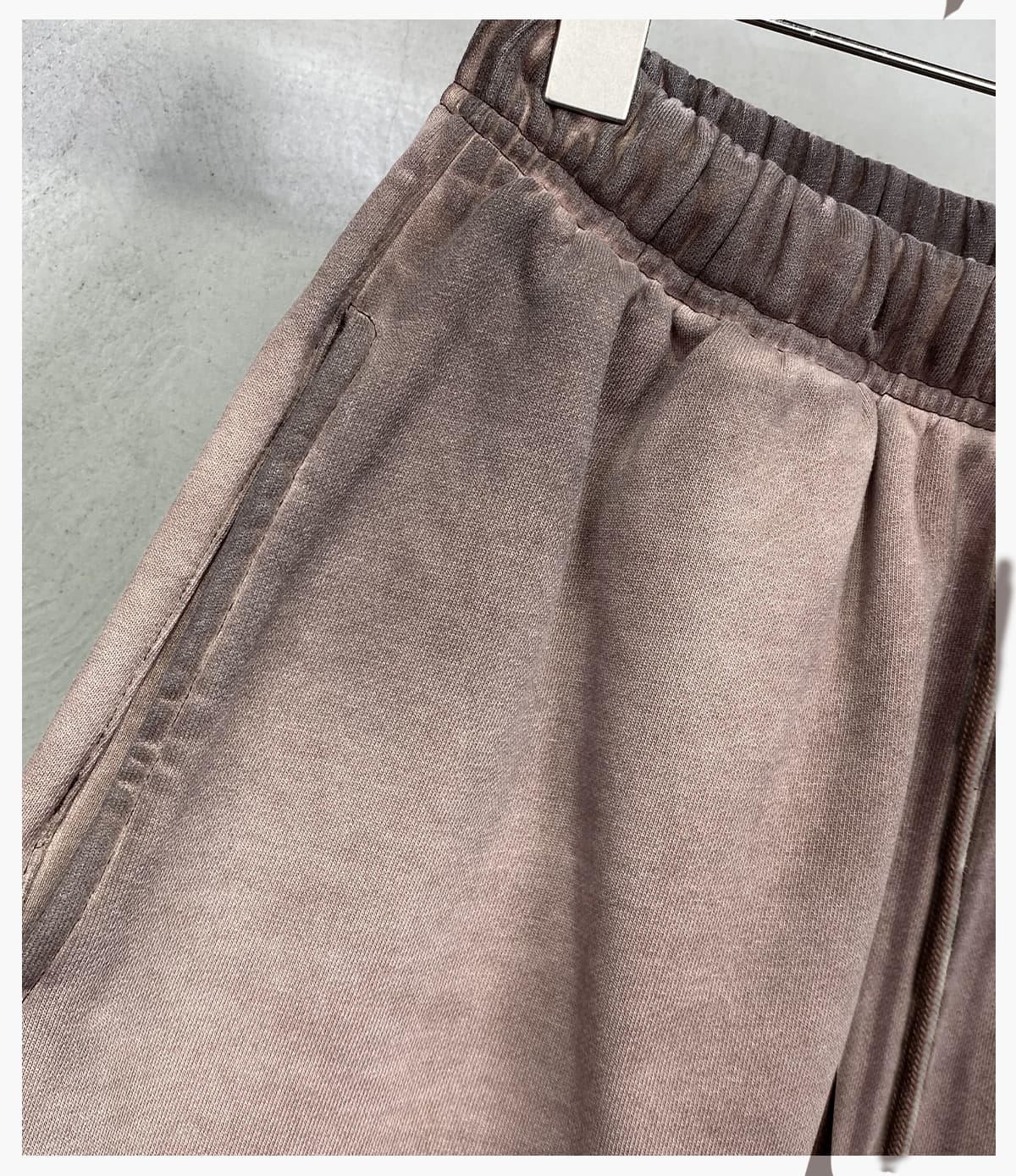 Heavy 320g 100% Cotton Terry Gradient Washed Shorts – detail 8