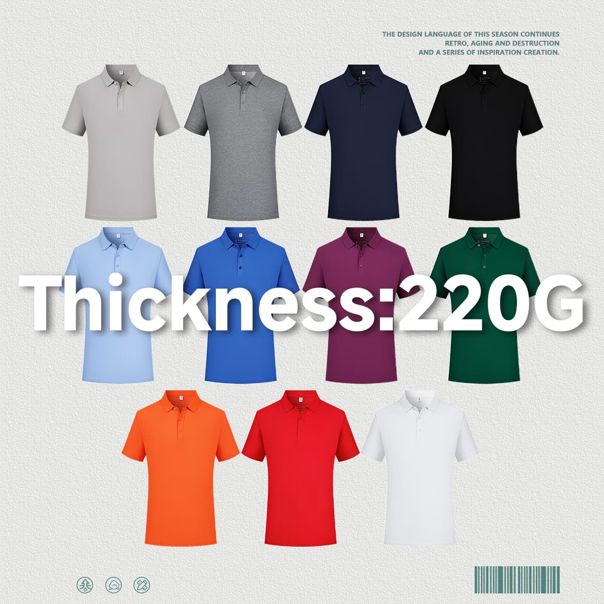 Sorona Cooling Quick-Dry 40s 220GSM Polo Shirt thumbnail 2