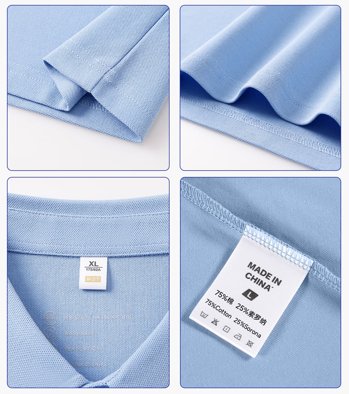 Sorona Cooling Quick-Dry 40s 220GSM Polo Shirt – detail 5