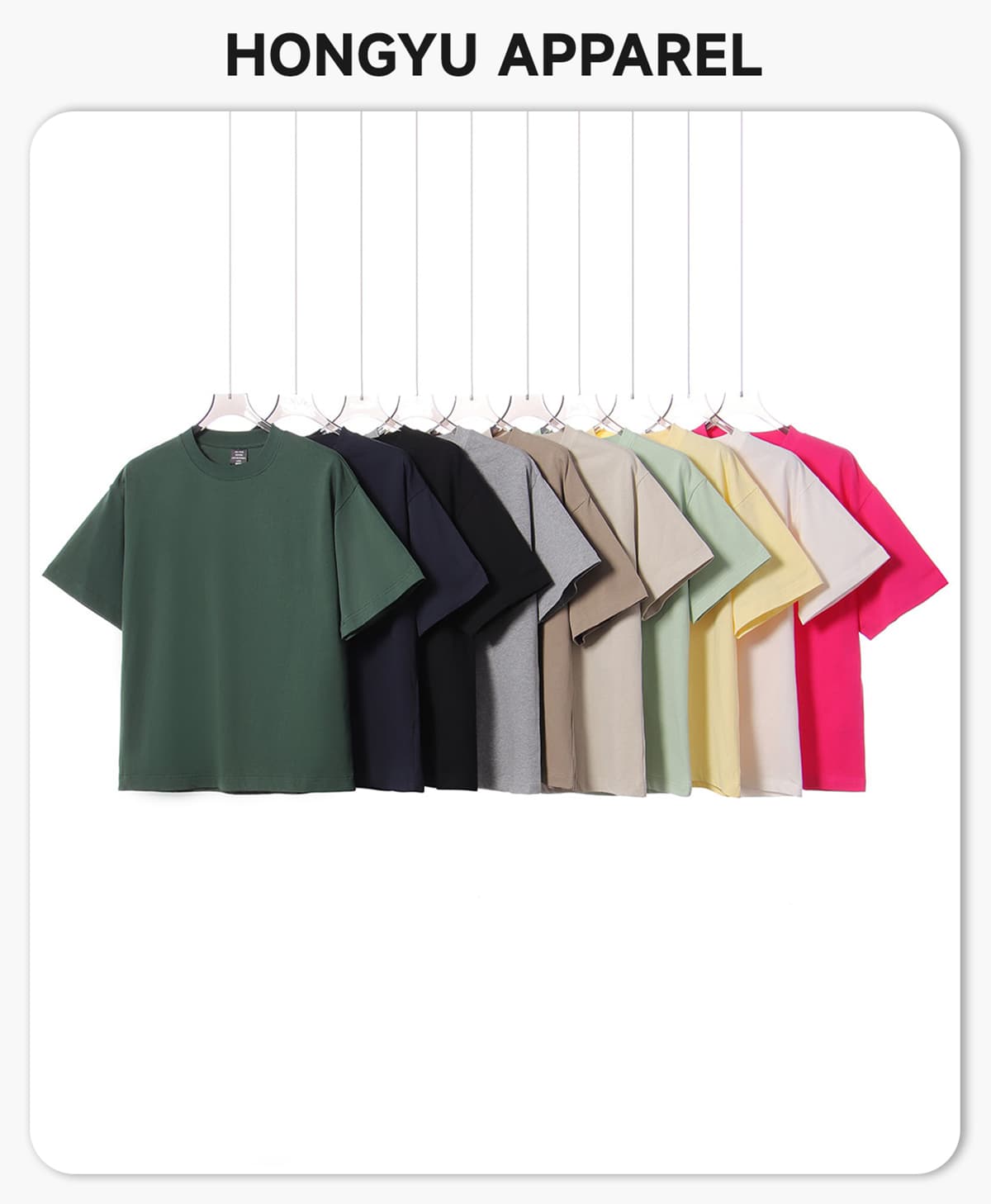 Cotton 250gsm Oversized Boxy Fit T-Shirt – detail 1