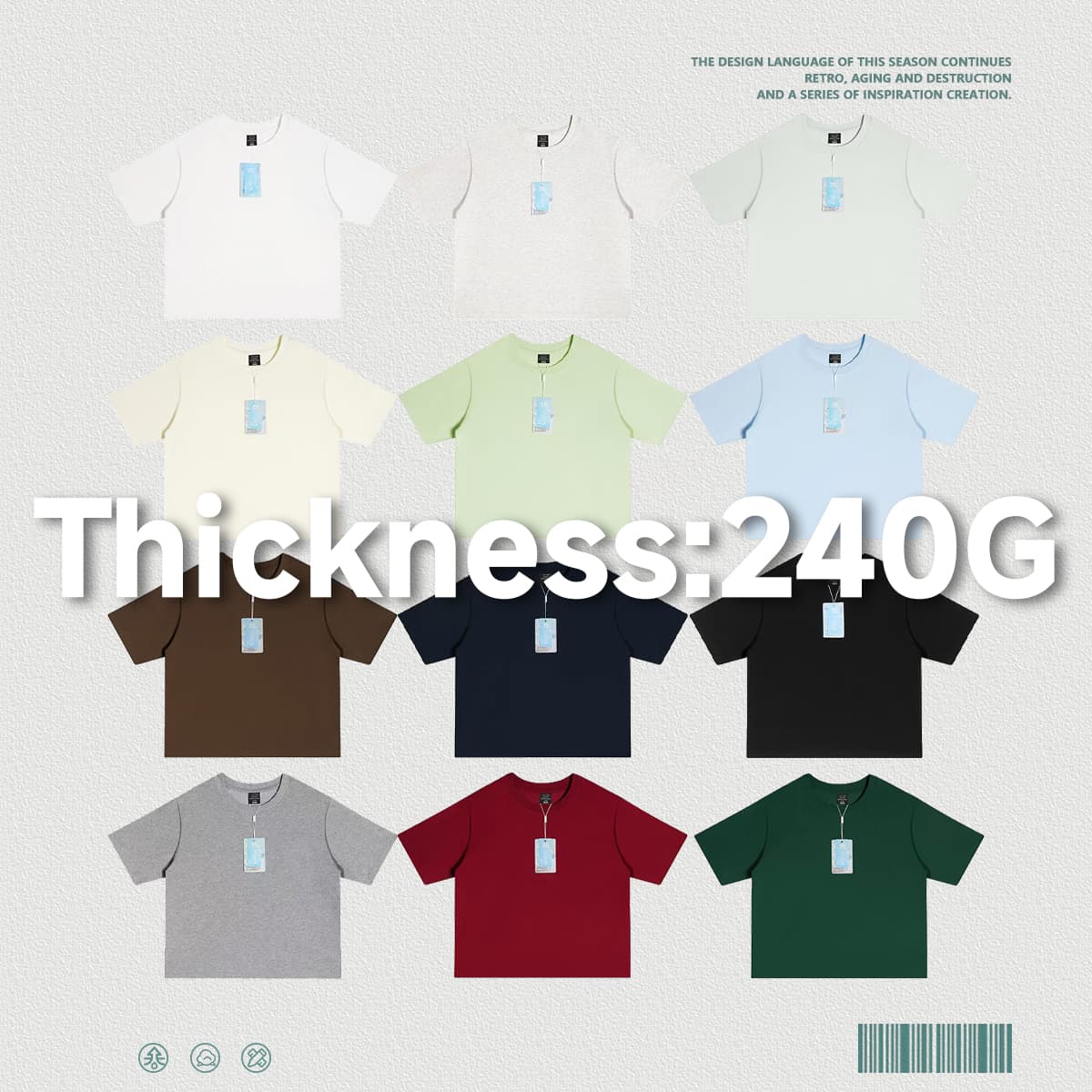 Sorona Cooling Quick-Dry 240G Boxy Fit T-Shirt thumbnail 3
