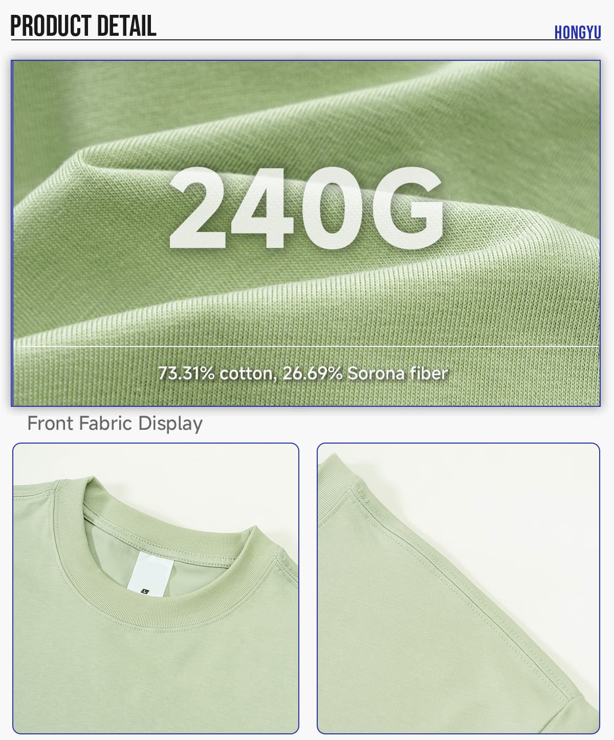 Sorona Cooling Quick-Dry 240G Boxy Fit T-Shirt – detail 4