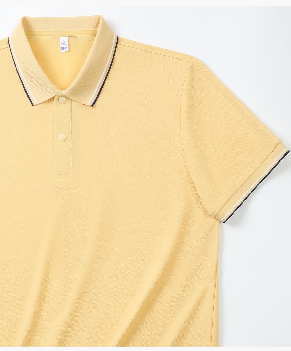 Cotton-Covered Spandex 200GSM Contrast Collar Polo Shirt – detail 11