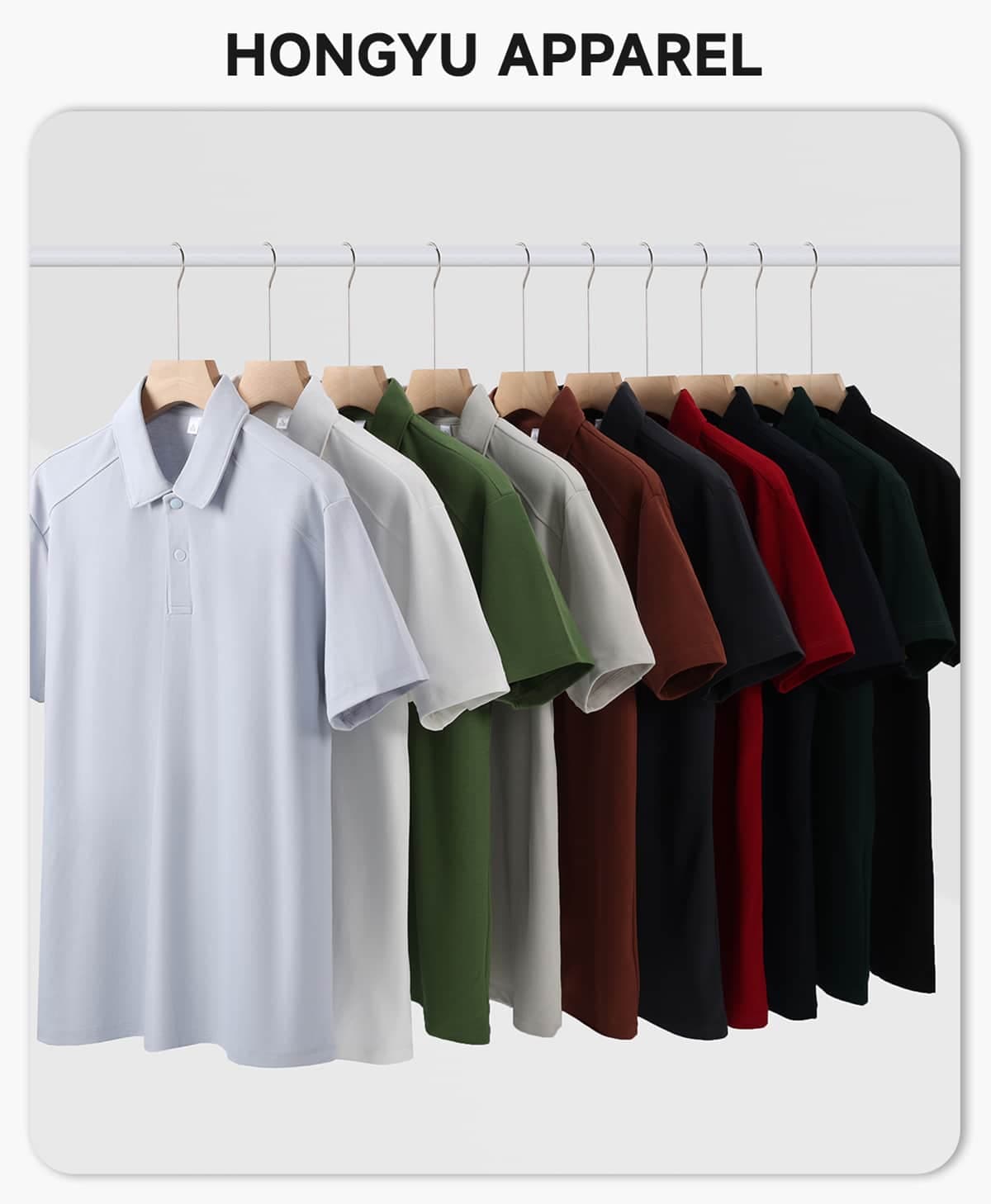 Lyocell 40s 220GSM Soild Golf Shirt – detail 1