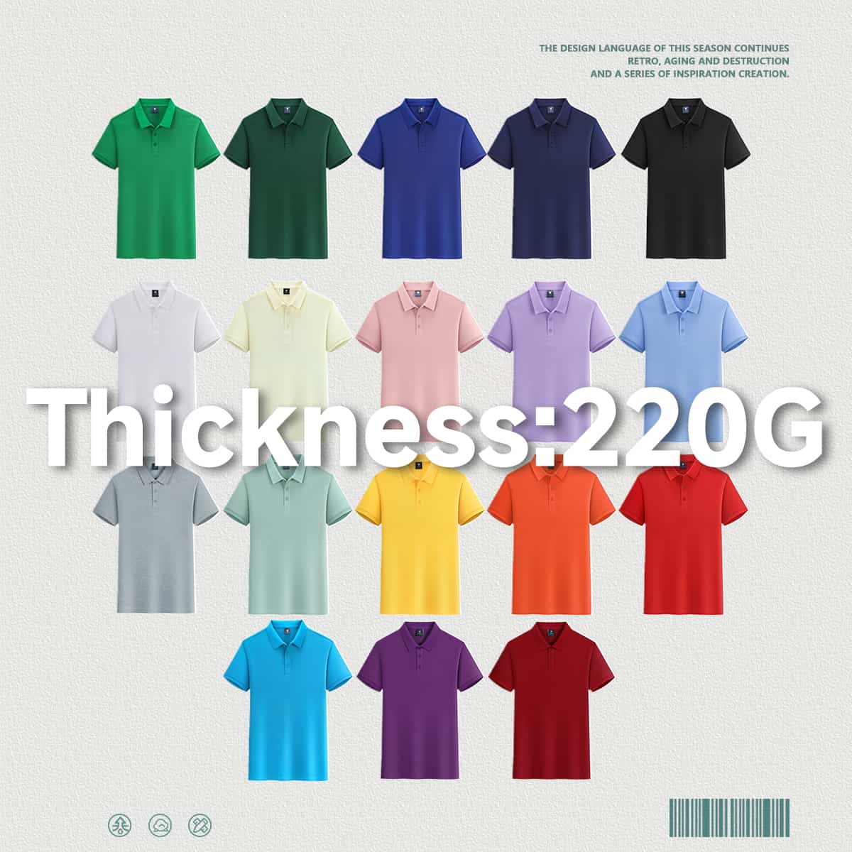 Quick-Dry 100% Polyester Side-Slit Polo Shirt thumbnail 2