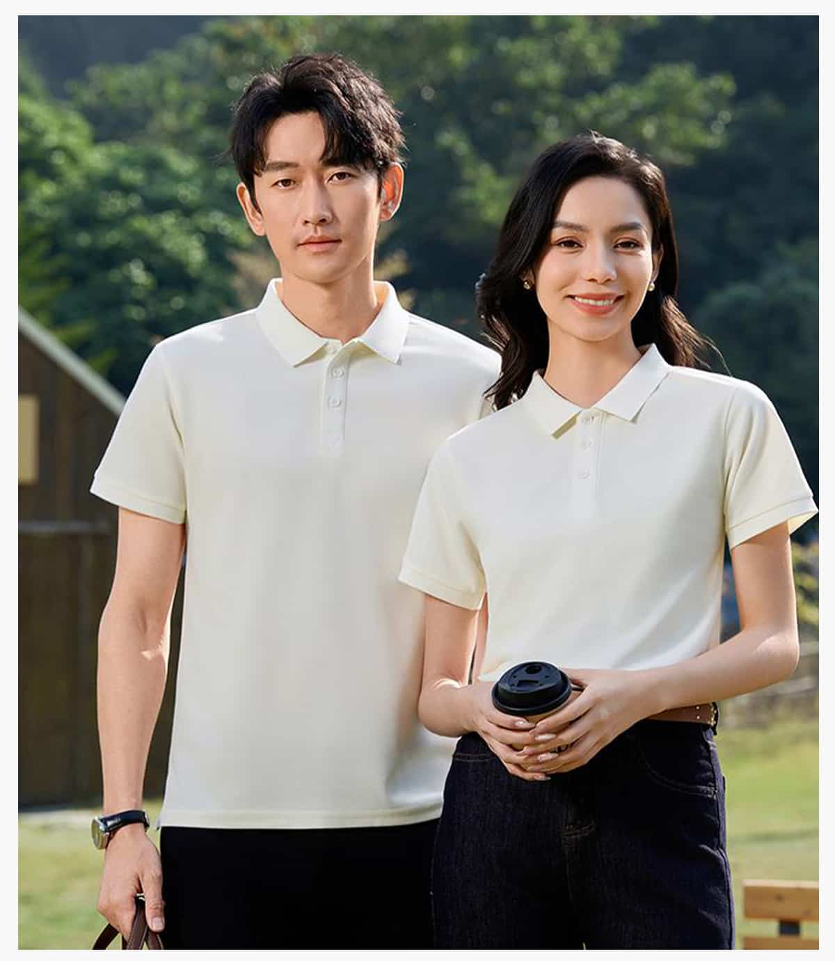 Quick-Dry 100% Polyester Side-Slit Polo Shirt – detail 9