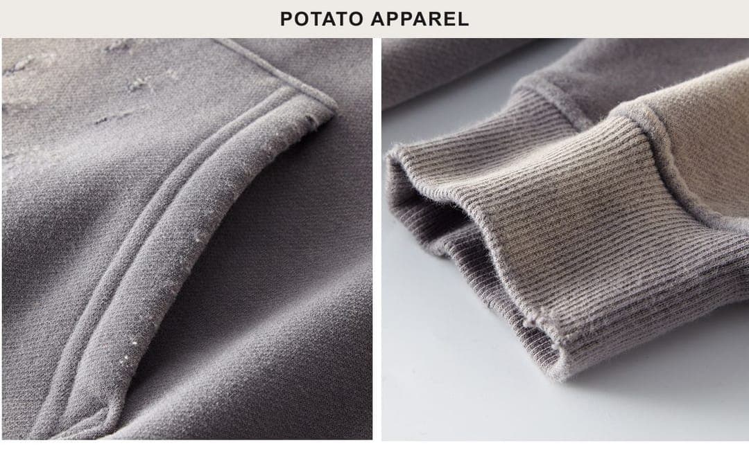 Fleece 360Gsm Spray-Dye Distressed Wash Hoodie – detail 6