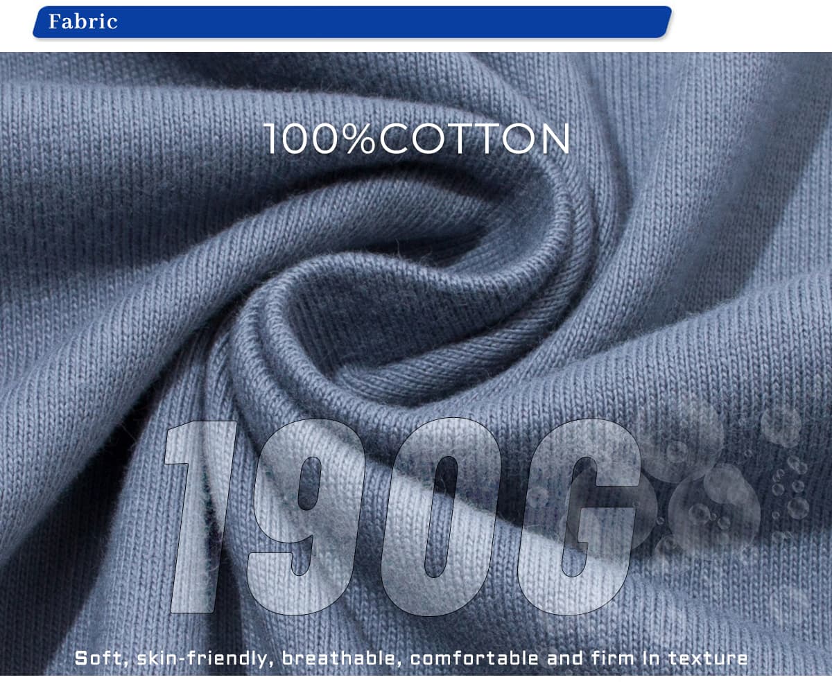 Drop Shoulder Thin Cotton Oversize T-shirt 190GSM 20 colors – detail 6