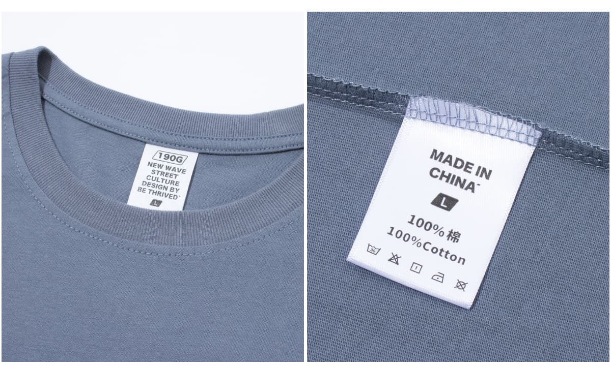 Drop Shoulder Thin Cotton Oversize T-shirt 190GSM 20 colors – detail 7