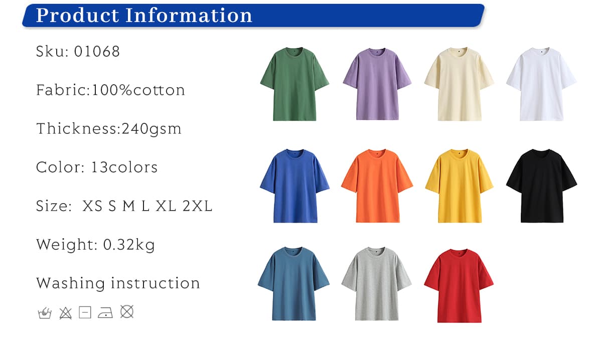 Unisex Drop shoulder T-Shirt Oversized 240gsm – detail 1