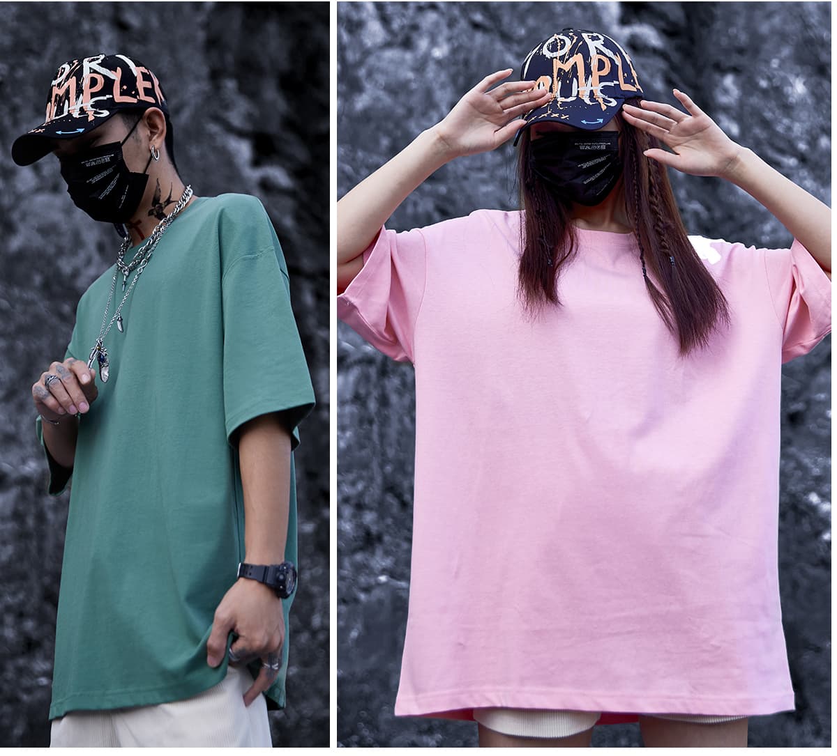 Unisex Drop shoulder T-Shirt Oversized 240gsm – detail 10