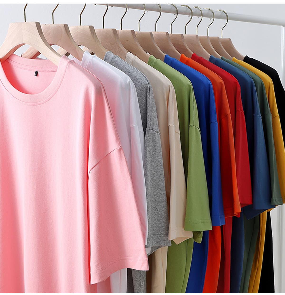 Unisex Drop shoulder T-Shirt Oversized 240gsm – detail 8