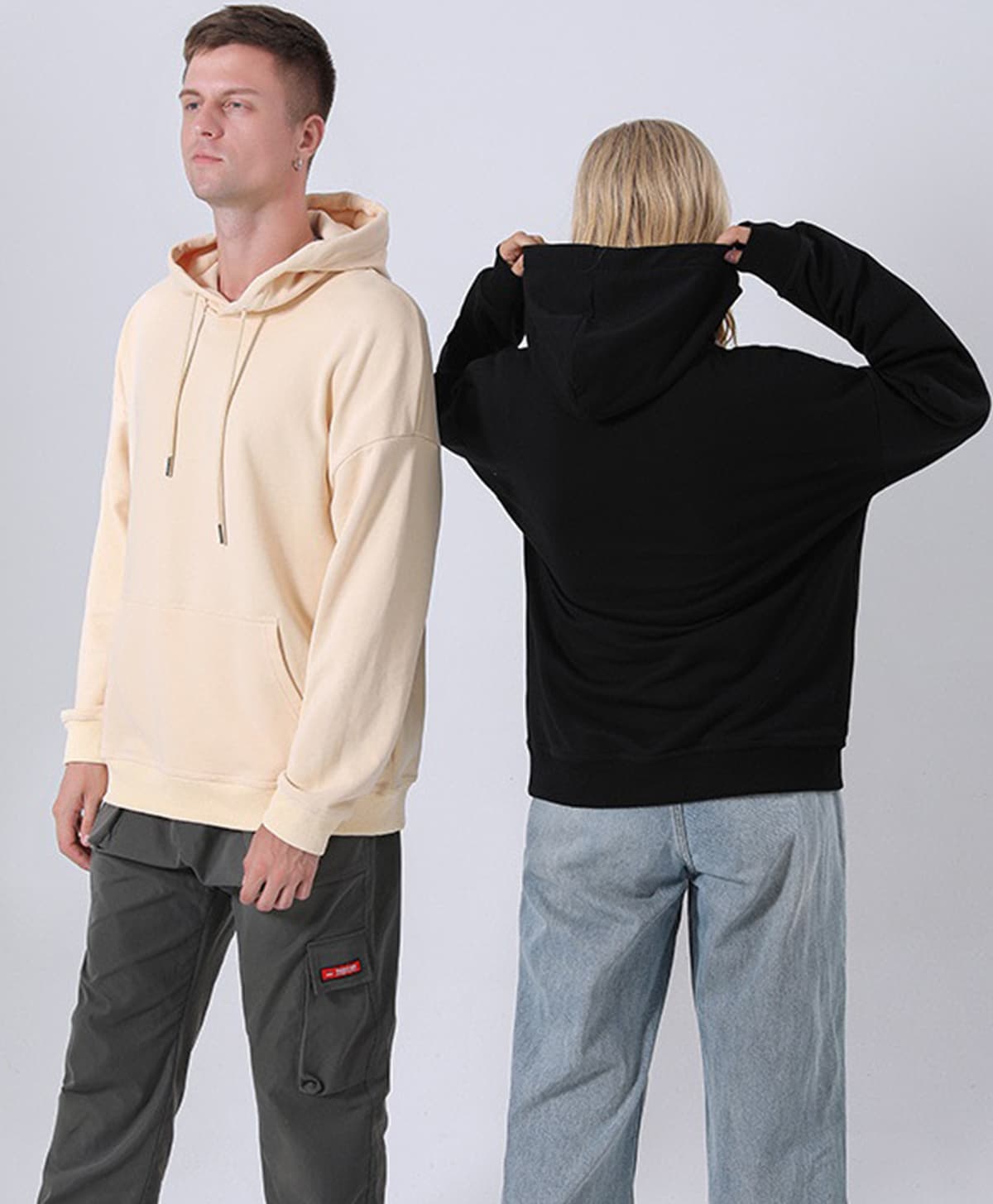 Custom Unisex Drop shoulder Hoodies – detail 11