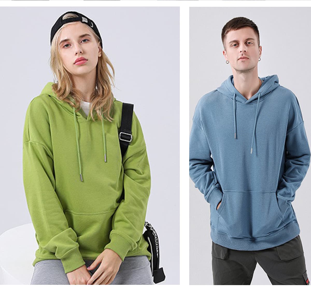 Custom Unisex Drop shoulder Hoodies – detail 12