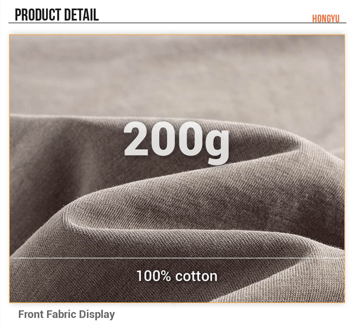 Cotton 200GSM Light Wash Oversized T-Shirt – detail 5