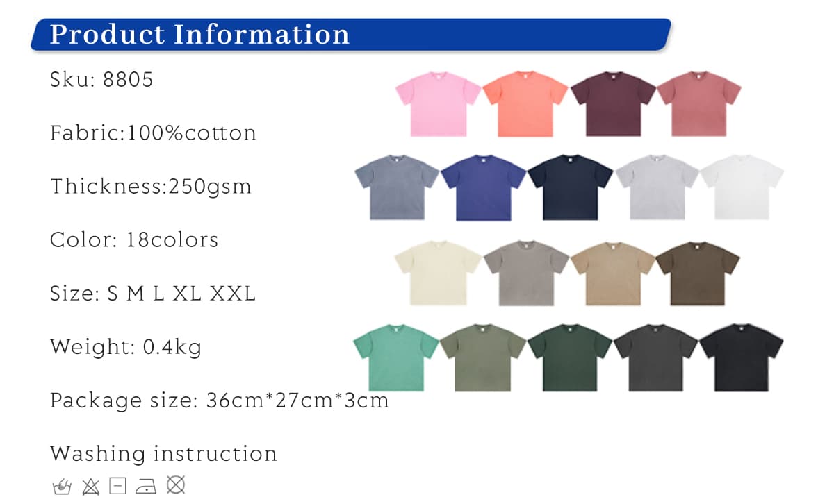 Light Wash Oversized T-Shirt 250gsm – detail 1